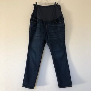 OLD NAVY Maternity Jeans Full Panel Dark Wash